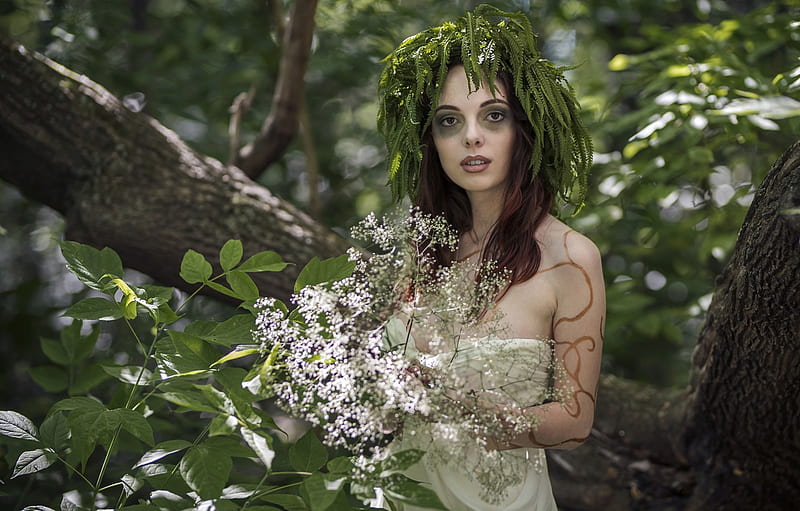 girl, nature, the witch for , section Ð´ÐµÐ²ÑÑÐºÐ¸ -, HD wallpaper